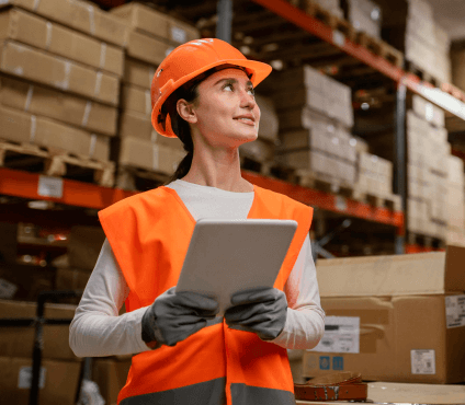 woman safety equipment working 1